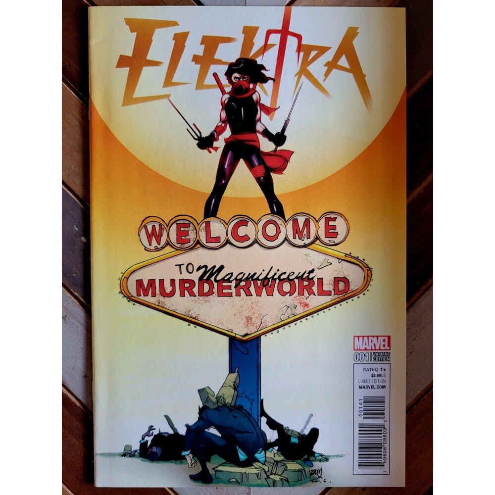 Elektra #1 (Marvel 2017) Pasqual Ferry 1:25 Ratio Variant "Running w/ Devil" 7.0